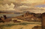 Corot Camille Ischa since the slopes of the mount Epomeo Spain oil painting artist